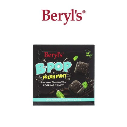 Beryls B-Pop Bittersweet Chocolate - Fresh Mint Flavour 50g