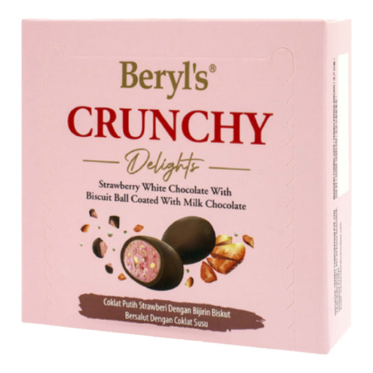 Beryls Crunchy Delights Strawberry White Chocolate 60g