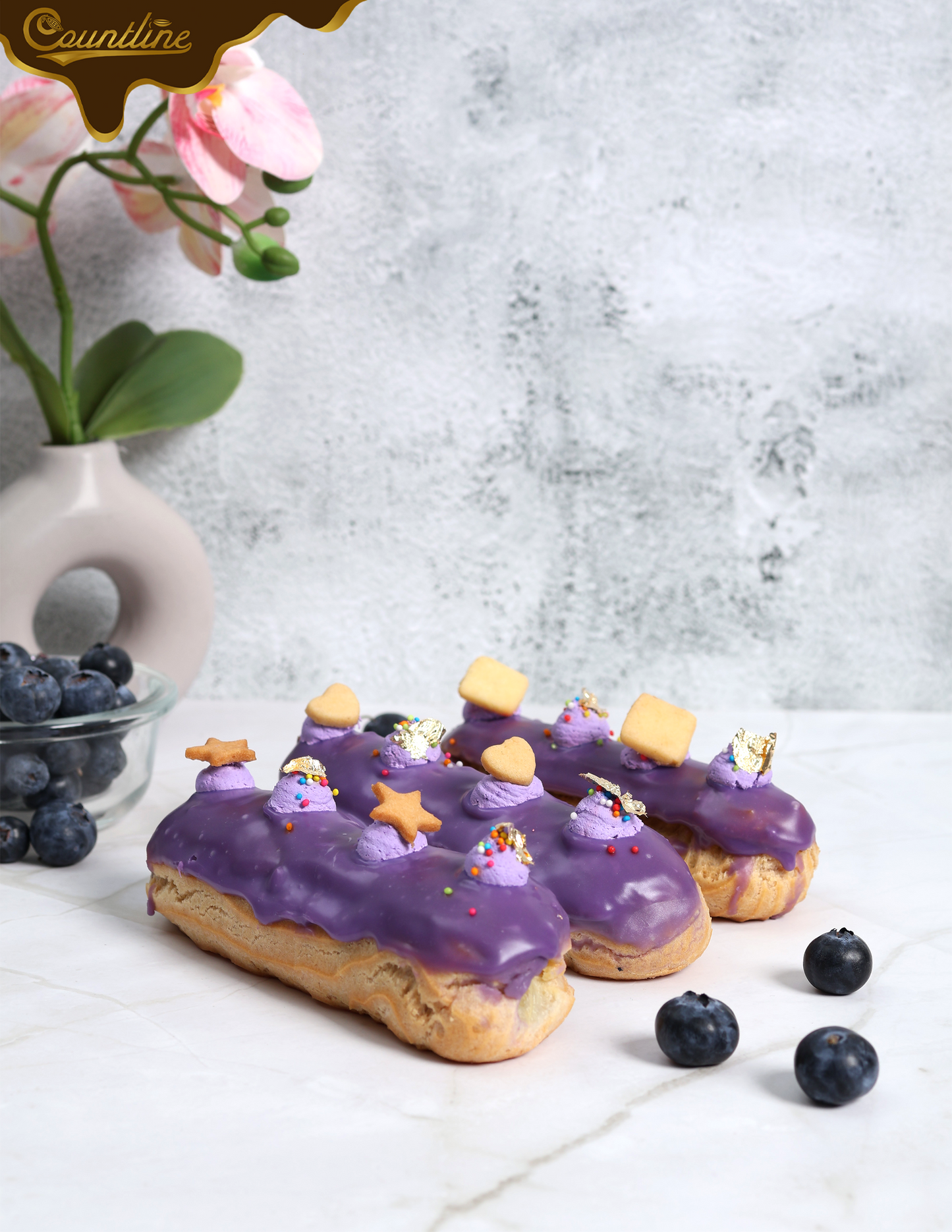 Blueberry Eclairs X 3