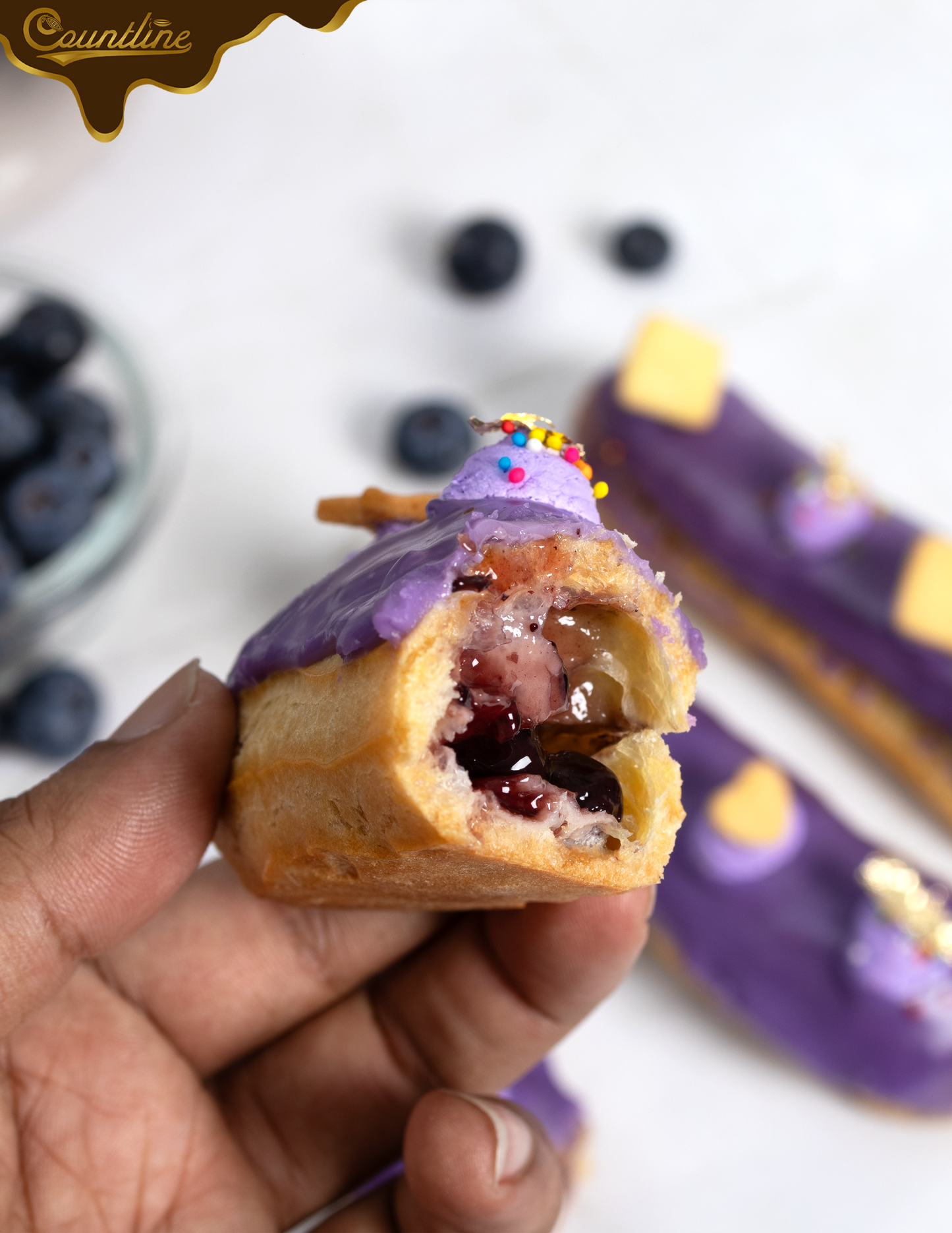 Blueberry Eclairs X 3
