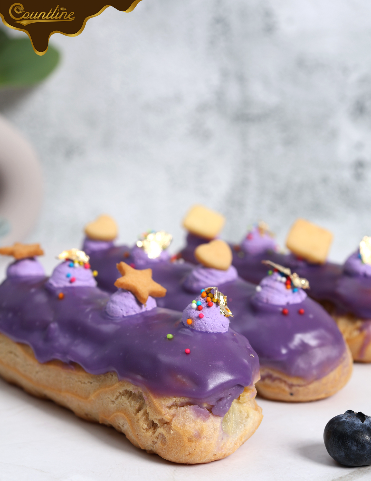 Blueberry Eclairs X 3