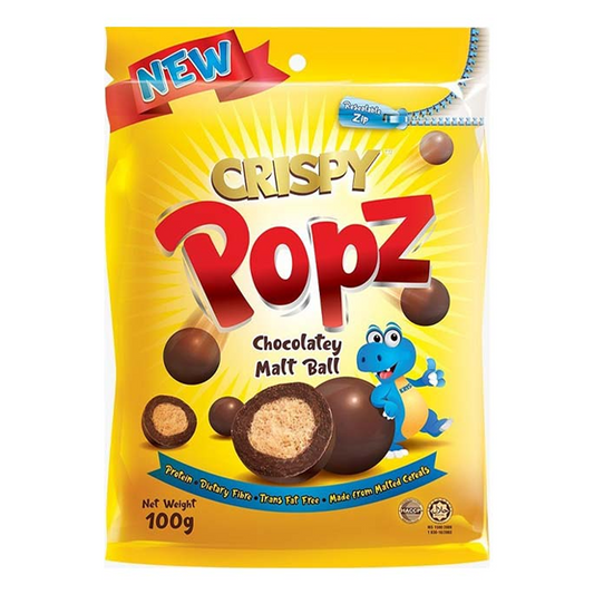 Crispy Popz Malt Ball Chocolate 100g