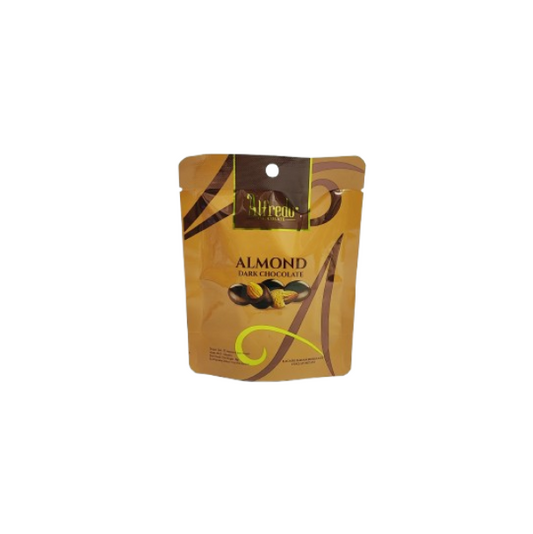 Alfredo Almond Dark Chocolate Pouch 50g