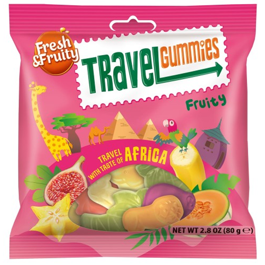 Fresh & Fruity Travel Gummies-Africa 80g