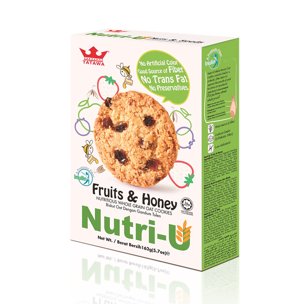 Nutri-U Fruits & Honey Cookies 160g