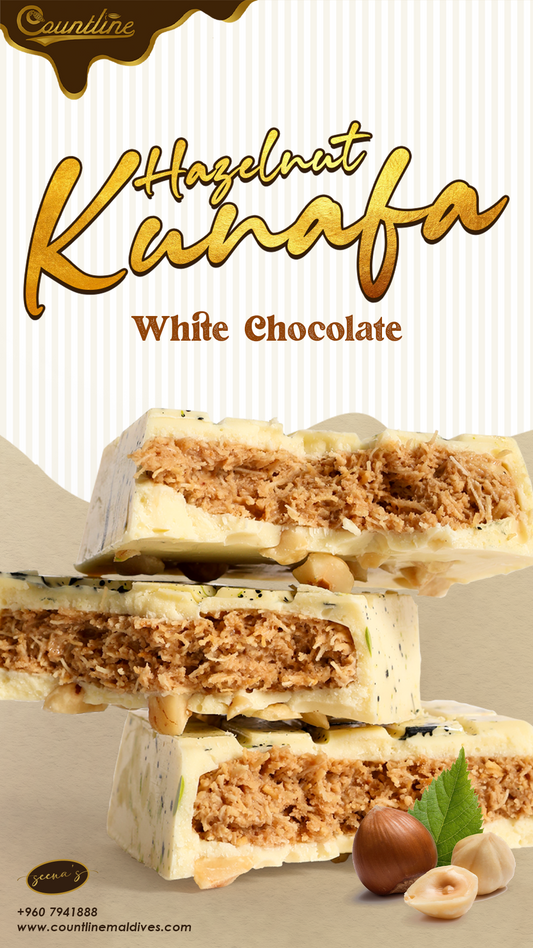 Hazelnut Kunafa White Chocolate