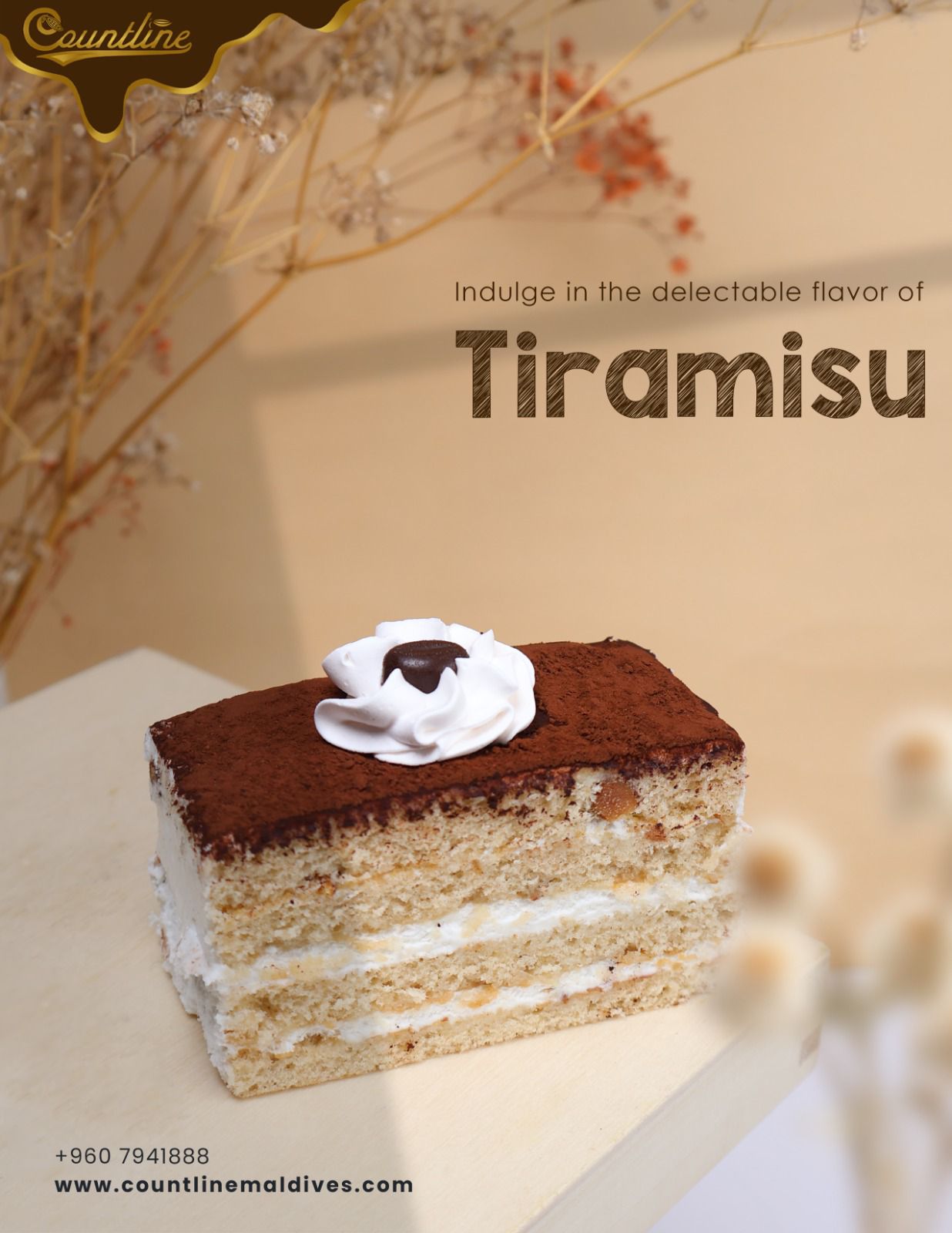 Tiramisu Cake Slice (6 Pcs)