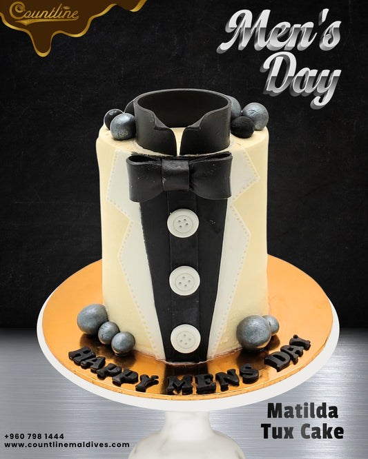 Men's Day Tux Cake (White)
