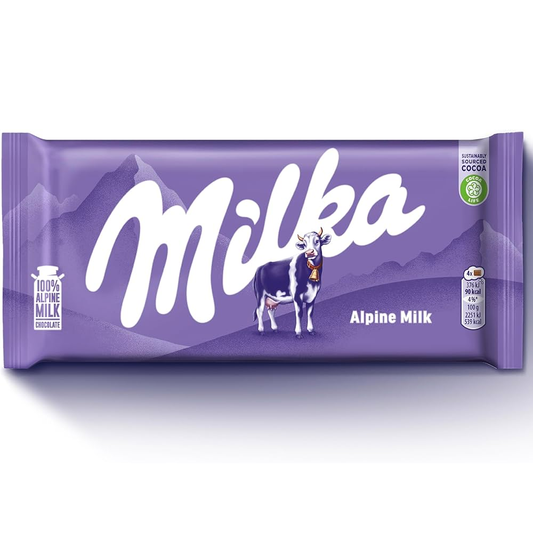 Milka Alpine Milk Chocolate 90g