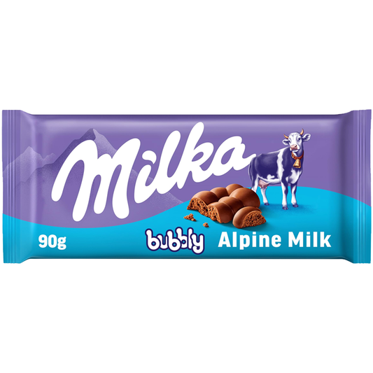 Milka Bubbly Alpine Milk Choc 90g
