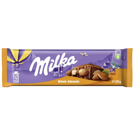 Milka Whole Almonds Milk Chocolate 270g