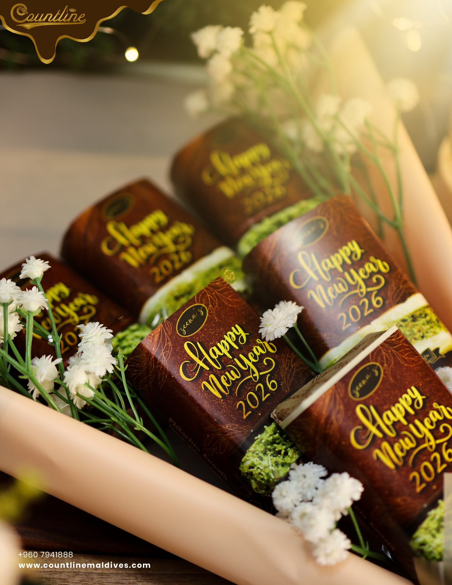 NYE Mini Kunafa Bars Bouquet