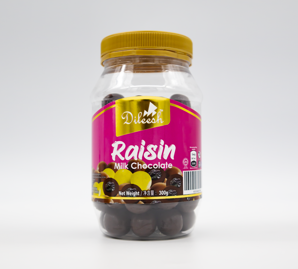 Dileesh Raisin Milk Chocolate Jar 300g