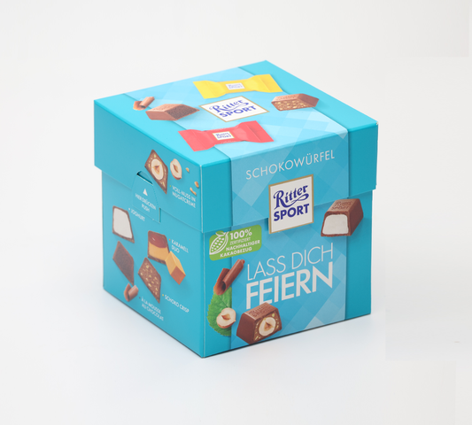 Ritter Sport Let Yourself Celebrate Chocolate Cubes (Lass Dich Ferern)176g