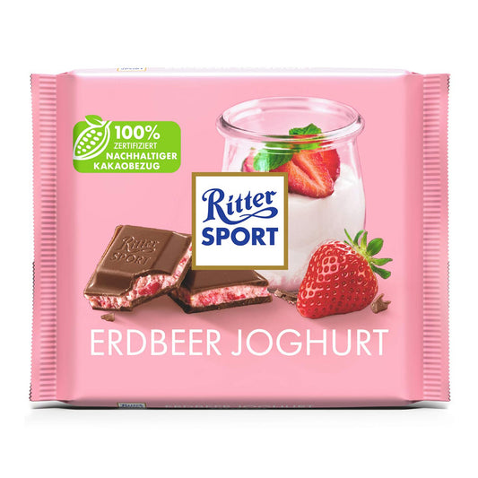 Ritter Sport Strawberry Yogurt (Erdbeer Joghurt) 100g