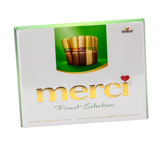Storck merci Finest Selection Almond Crunchy Variety (Mandel Knusper Vielfalt)250g