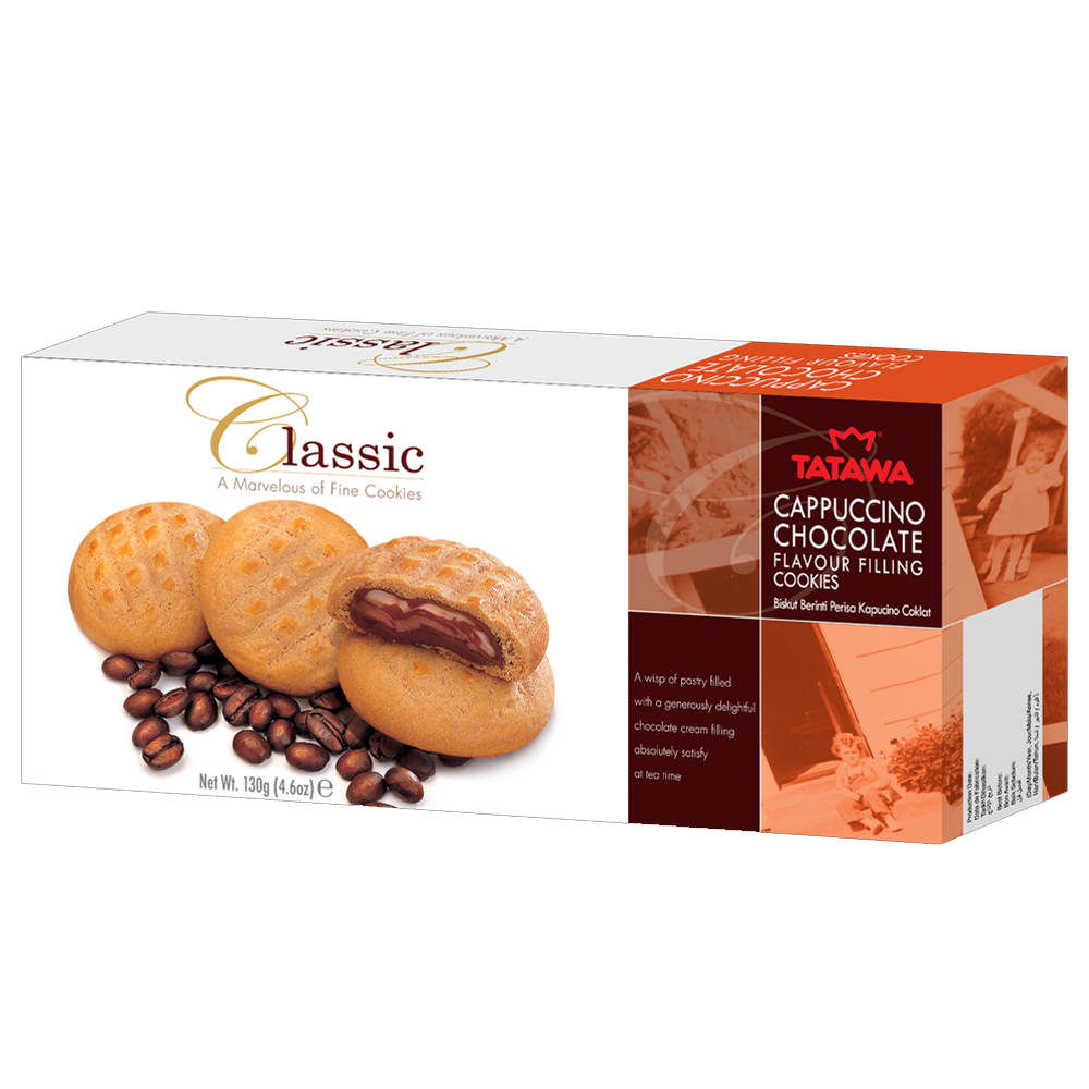 Tatawa Classic Cappuccino Cream Filled Cookies 130g