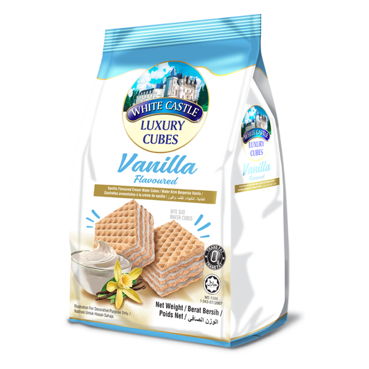 White Castle Luxury Cubes Vanilla Flavour 250g