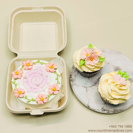 Mother's Day Special Bento Cake & Cupcake box