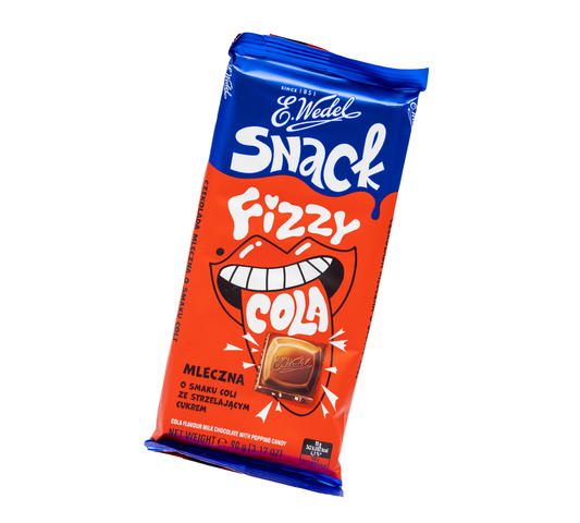 Wedel Cola Flavour Milk Chocolate With Popping Candy 90g