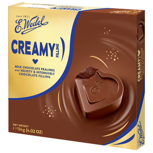 Wedel Creamy Filling Milk Pralines Chocolate 114g