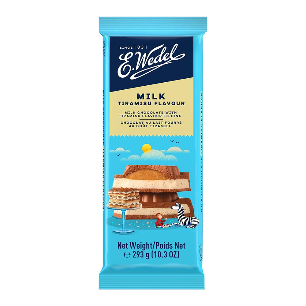Wedel Milk Chocolate with Tiramisu Flavour 293g