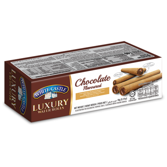 White Castle Luxury Wafer Roll Chocolate 90g