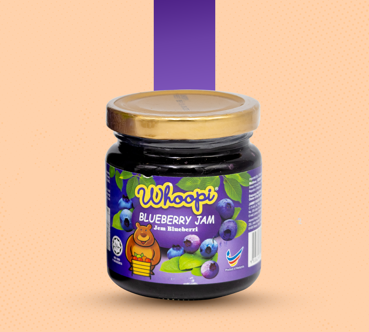 Whoopi Blueberry Jam 240g