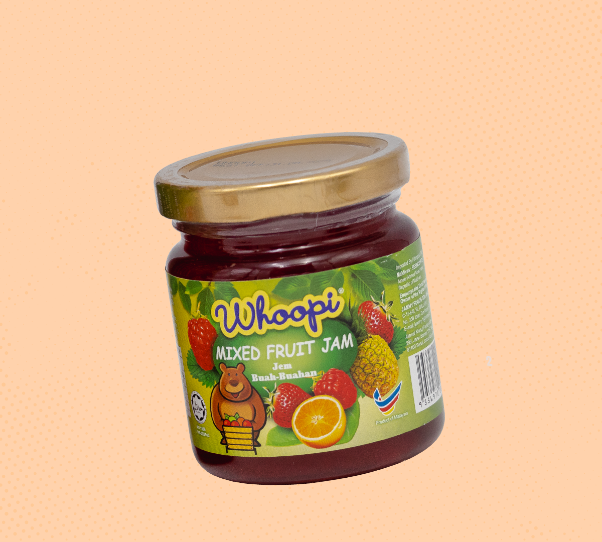 Whoopi Mixed Fruit Jam 240g