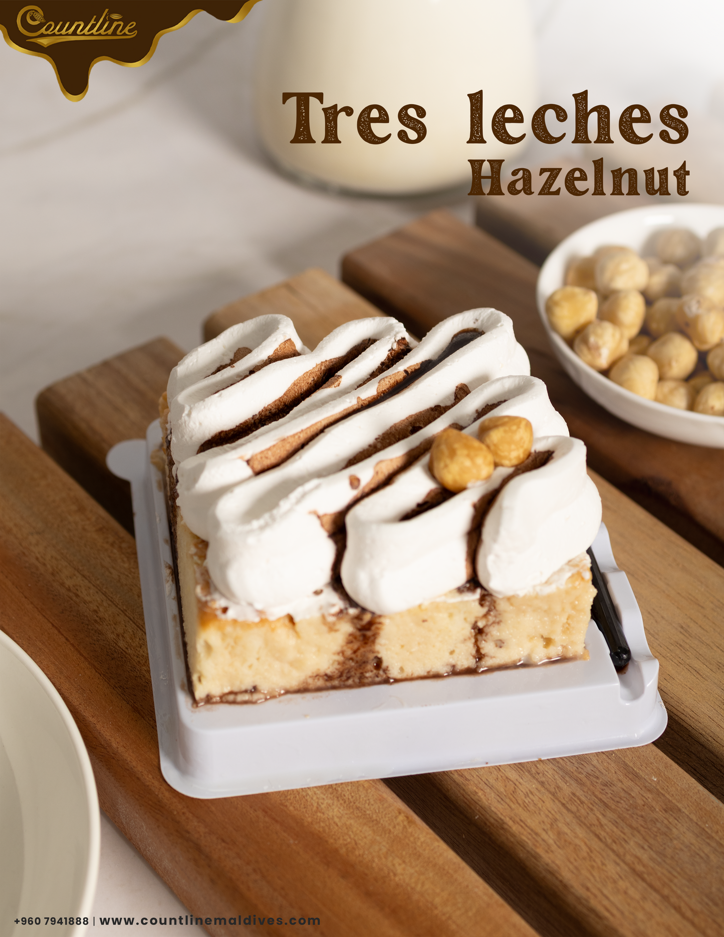 Tres Leches Hazelnut  (3pcs)