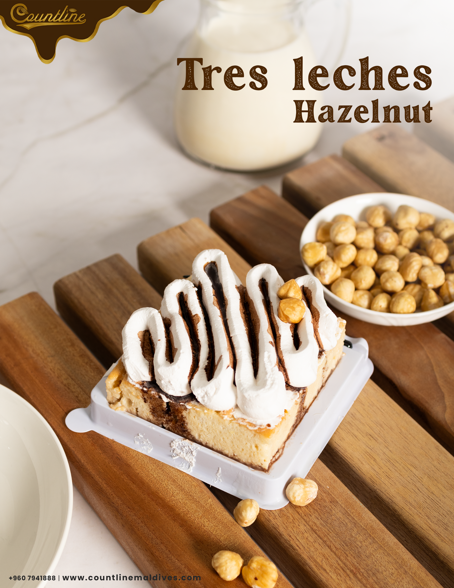 Tres Leches Hazelnut  (3pcs)