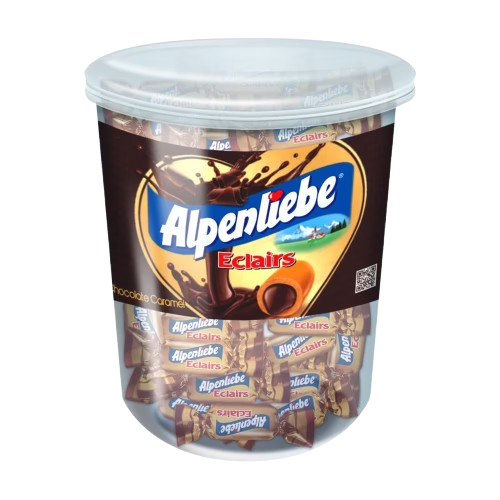 Alpenliebe Eclairs Caramel Chocolate Jar 360g