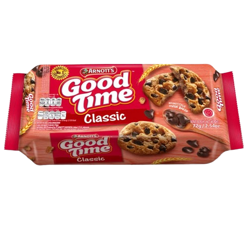 Good Time Classic Chocochips Cookies 72g