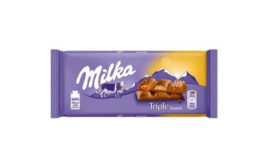 Milka Triple Caramel Chocolate 90g