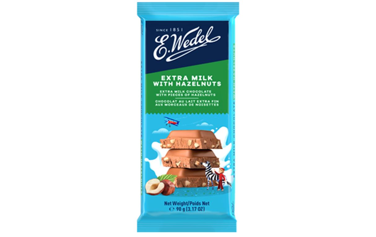 Wedel Extra Milk With Hazelnuts Choc 80g