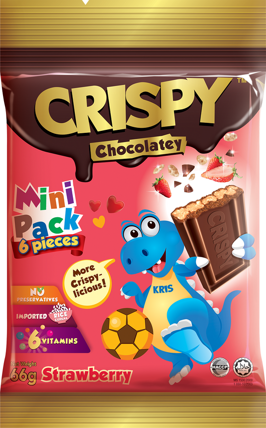 Crispy Mini Pack Strawberry 66g