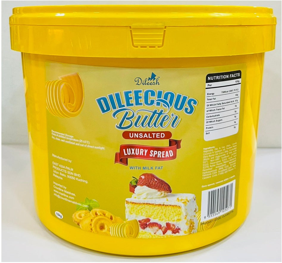 Dileecious Unsalted Butter Margarine 10Kg