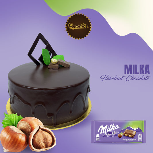 Milka hazelnut chocolate cake