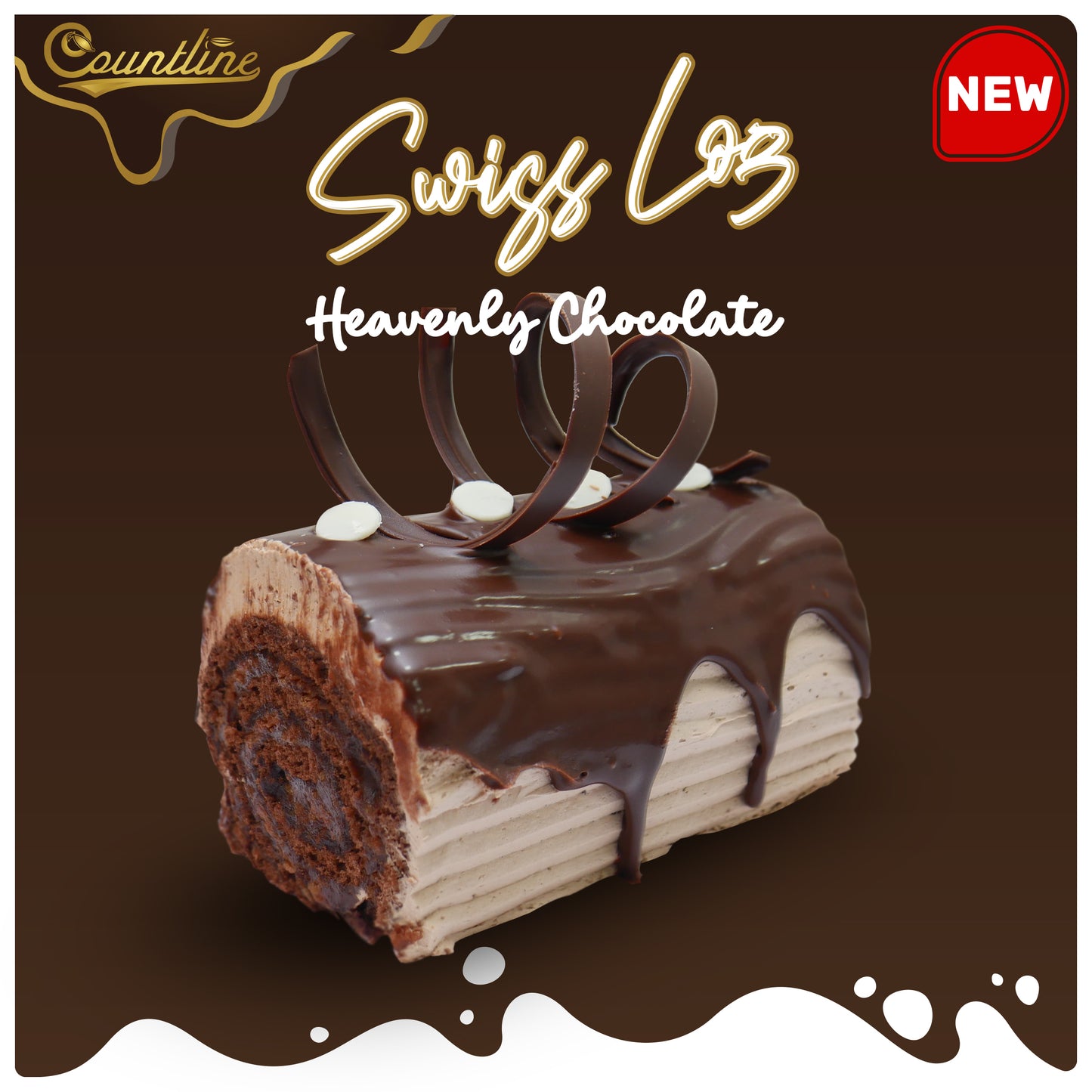 Heavenly chocolate Swiss Log