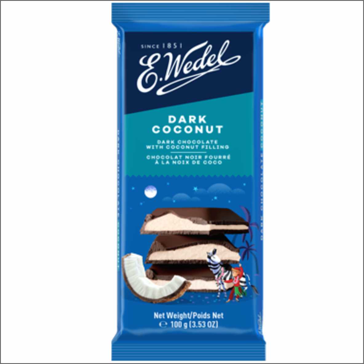 Wedel Dark Coconut Choc 100g