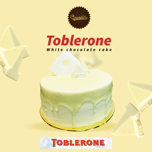 TOBLERONE WHITE CHOCOLATE CAKE