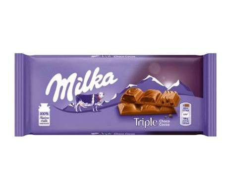 Milka Triple Choco Chocolate 90g