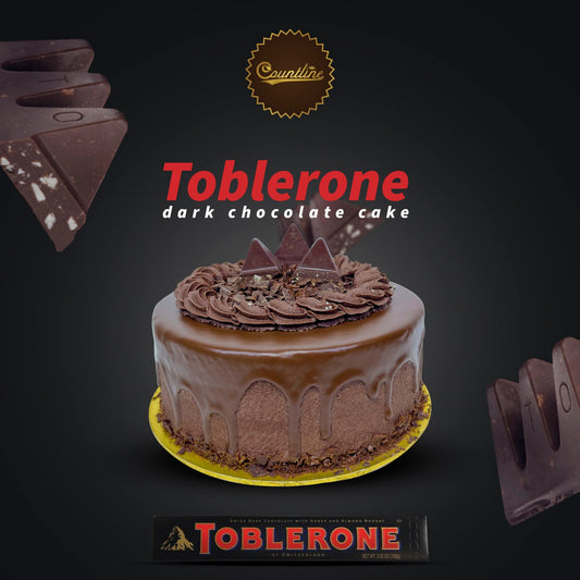 TOBLERONE DARK CHOCOLATE CAKE