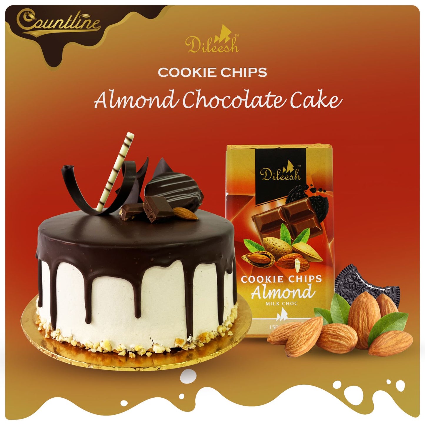 Dileesh Almond Cookie Chips Cake