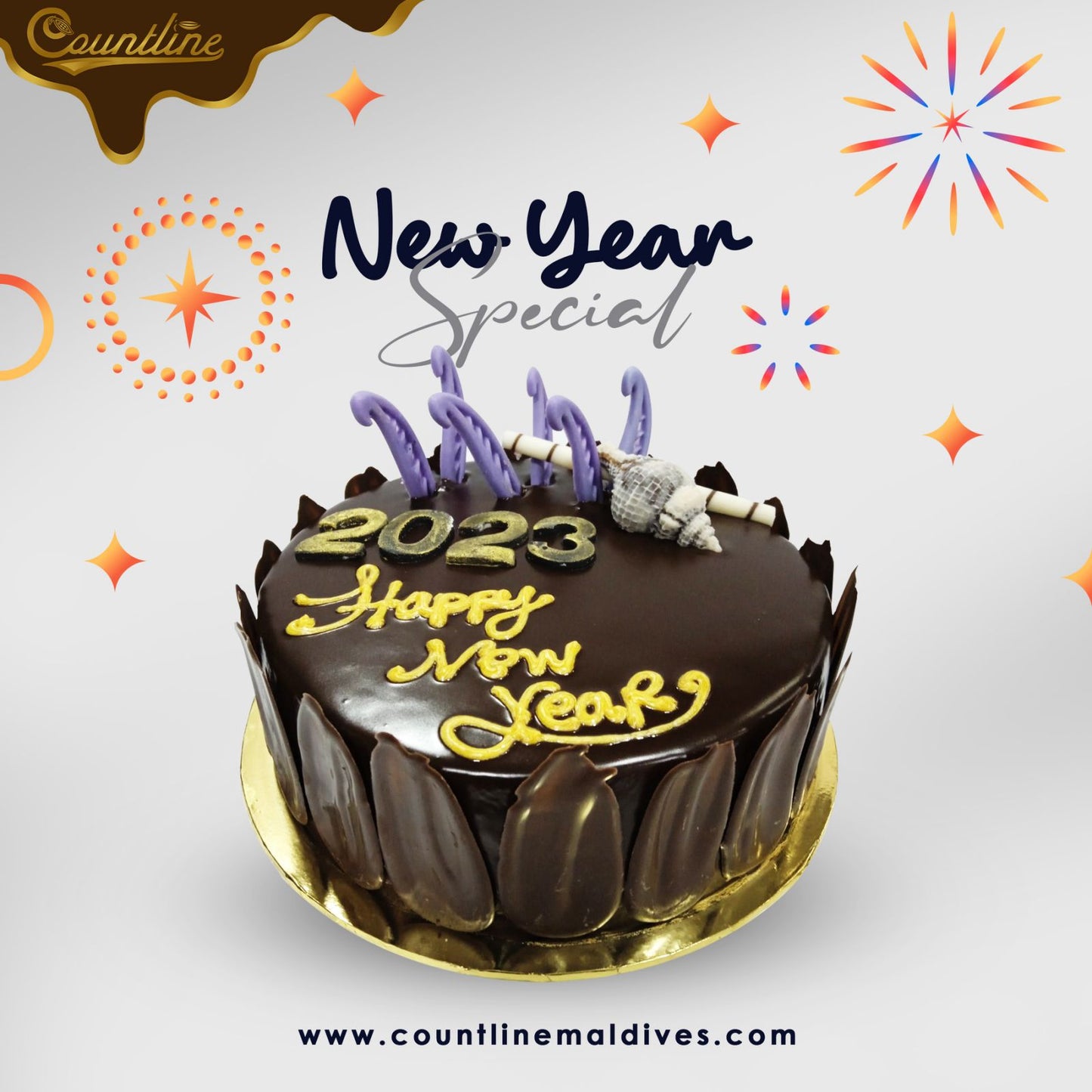 New Year Special Chocolate Cake