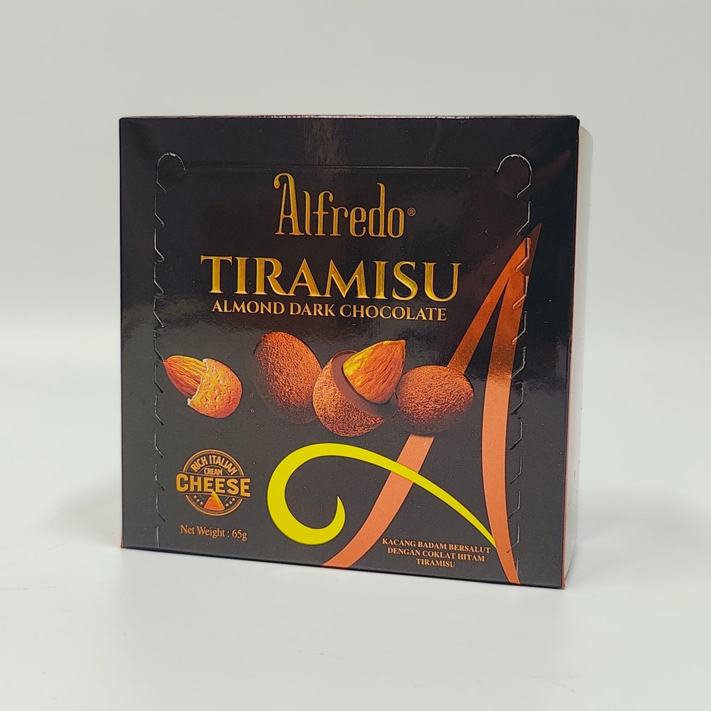 [ALF0017] Alfredo Tiramisu Almond Dark Chocolate 65g