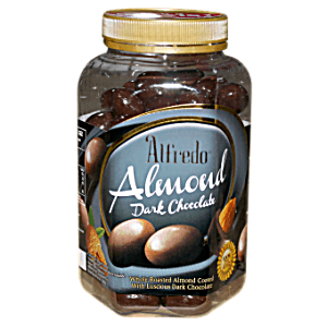 Alfredo Almond Dark Chocolate Jar 400g