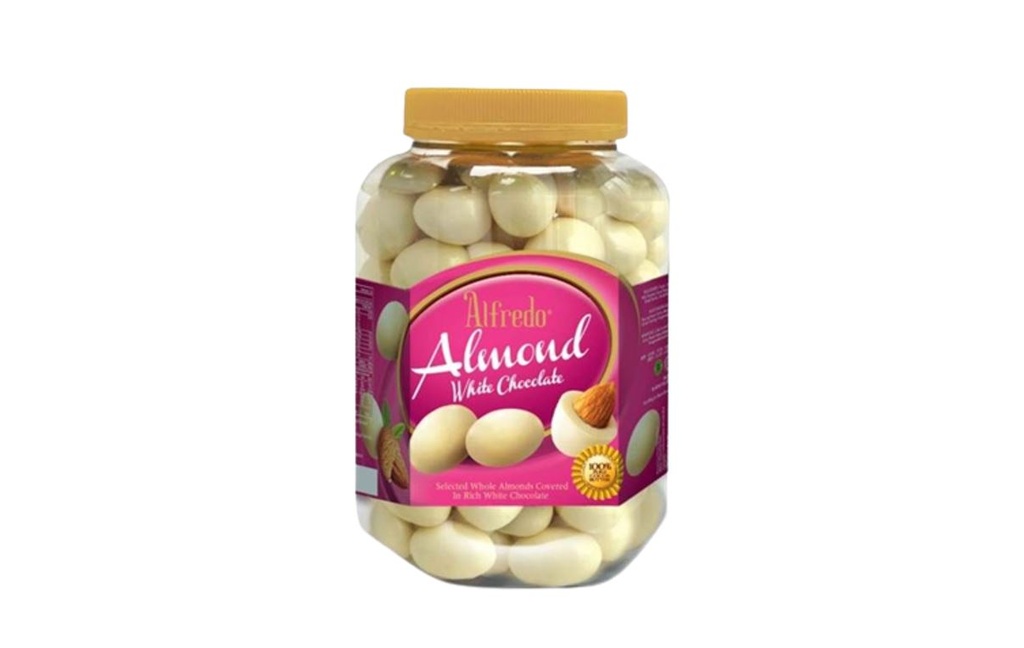 Alfredo Almond White Chocolate Jar 400g