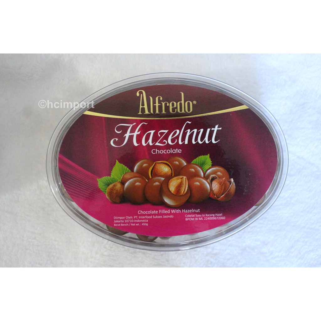 [ALF0112] Alfredo Oval Hazelnut Milk Chocolate 450g