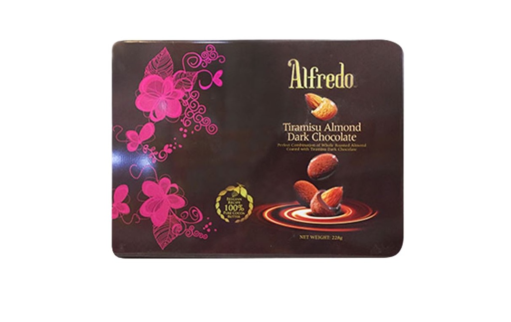 [ALF0118] Alfredo Tiramisu Almond Dark Chocolate 228g